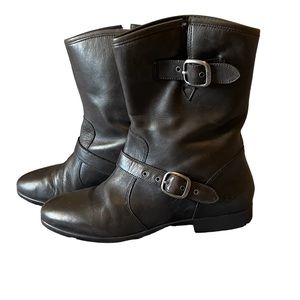 UGG 1005672 Frances Women Brown Leather & Shearling Lined Boots